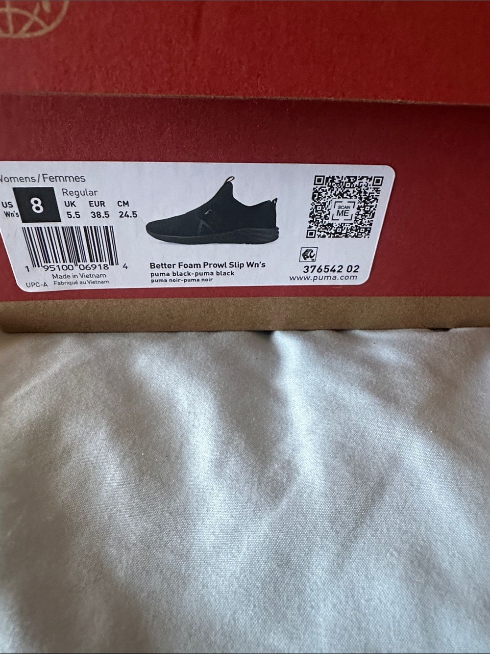 NWT Puma Black Better Foam Prowl Slip-On Women's Sneakers